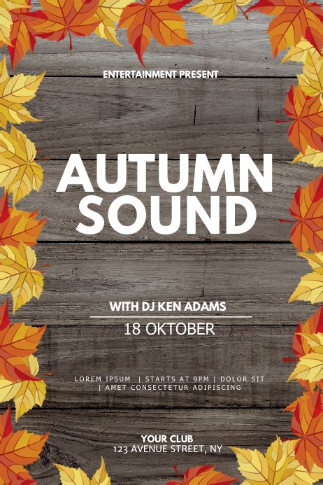 Autumn Event Flyer Template Postermywall