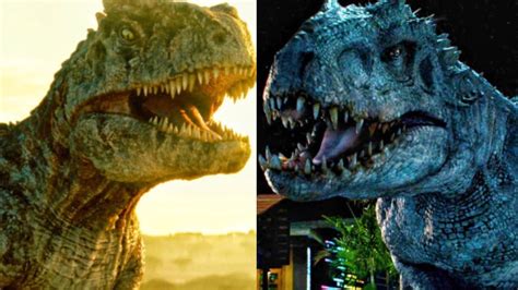 Giganotosaurus And Indominus Rex Similarities In Jurassic World Dominion