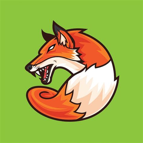 Premium Vector Fox Logo Mascot Aggressive