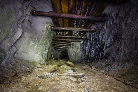 Underground Gold Mine Shaft Tunnel Drift With Free Stock Photo And Image