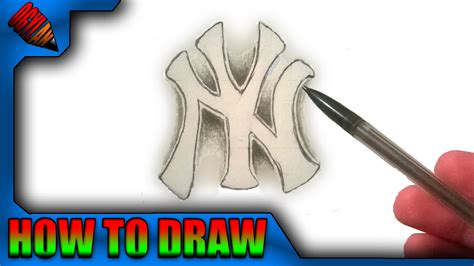 • create another line, starting at the origin. How to draw the NY logo in 3D step by step - Easy ! - YouTube