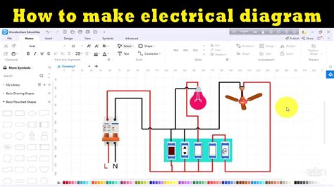 How To Make Electrical Diagram Edrawmax Youtube