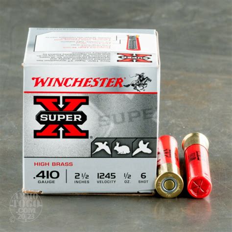 410 Gauge Ammunition For Sale Winchester 12 Oz 6 Shot 25 Rounds