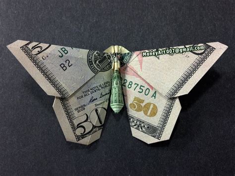 Butterfly Money Origami Insect Animal Dollar Bill Cash Etsy