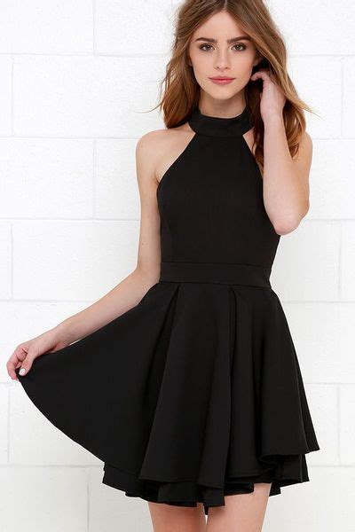 halter little black dress simple mini dress mb 12 simple black dress dresses black skater dress