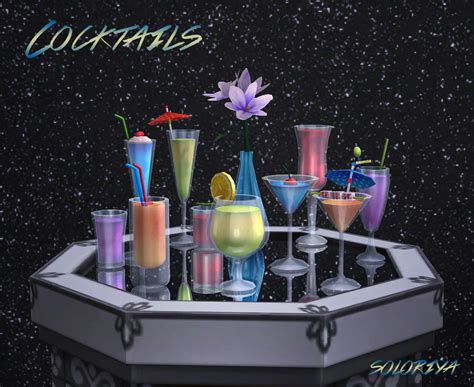 Cocktails Sims Includes Decorative Cocktails Color Variations