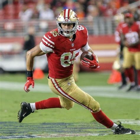 Forty Niners Tight End Pro Bowl Player George Kittle 49ers Football