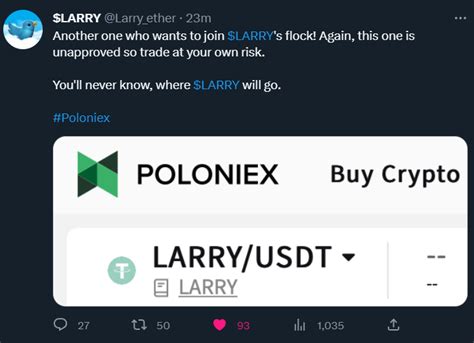 BillyBart Larry On Twitter RT Larry Ether