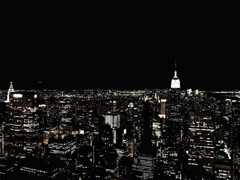 Hình Nền New York Thành Phố đêm Tòa Nhà Chọc Trời Đèn City Skyline