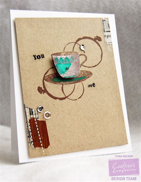 Jazzy Paper Designs You And Me Coffee Card