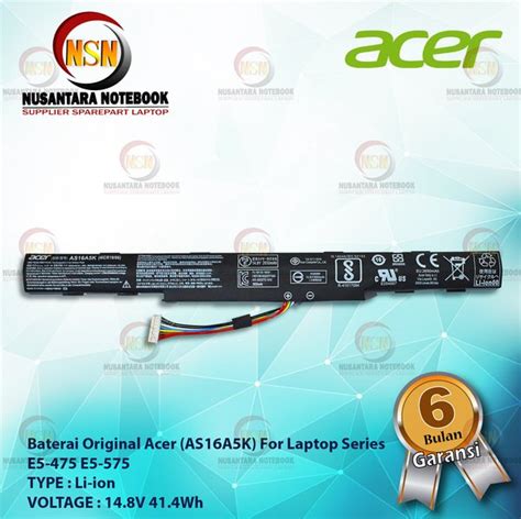 Jual Battery Original Acer Aspire E5 475 E5 475g E5 575 E5 575g E5 774g
