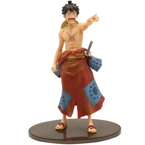 Buy One Piece Character Figure Monkey D Luffy Action Figure Kimono Naked Torso Collectible