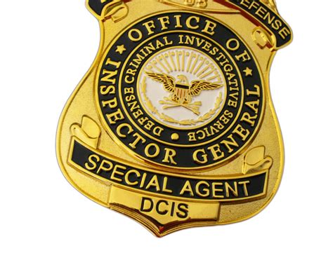 Us Dcis Office Of Inspector General Special Agent Badge Replica Movie