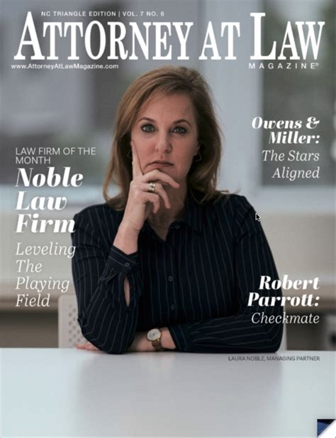 Employment Law Firm The Noble Law As Featured In Attorney At Law Magazine