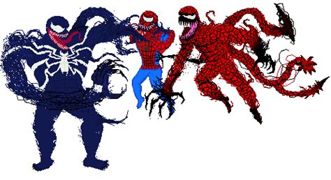 Venom And Carnage Vs Spider Man Scene Pixel Art Maker