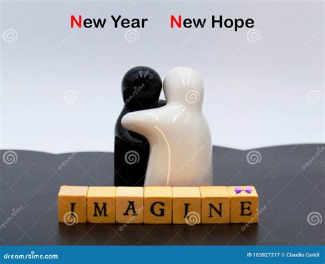 New Year New Hope Motivational New Years Message Stock Image Image