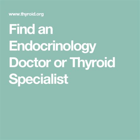 Find An Endocrinology Doctor Or Thyroid Specialist Endocrinologist