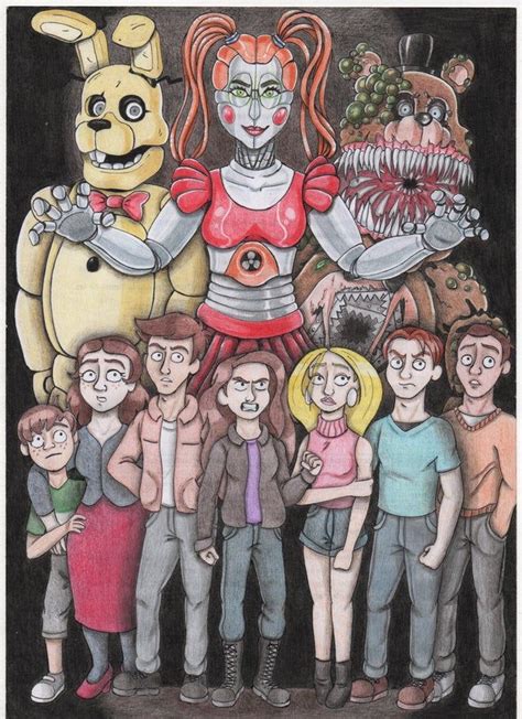 Ive Finally Done The Fnaf Book Series Drawing Of The Silver Eyes