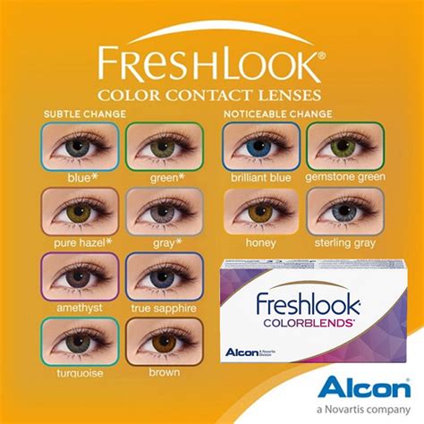 Freshlook Colorblends Cosmetic Monthly Disposable Contact Lenses Pcs