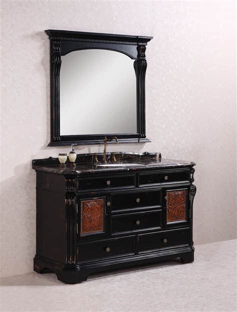 Single, double, with tops, without tops, corner, floating 60 Inch Single Sink Bathroom Vanity in Antique Espresso ...