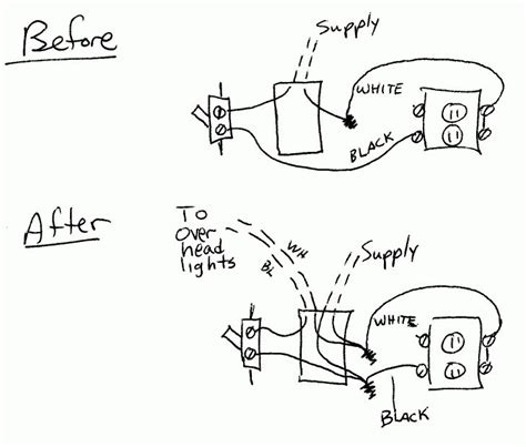Diagram To Swith A Light Switch That Turns On An Outlet To Recess