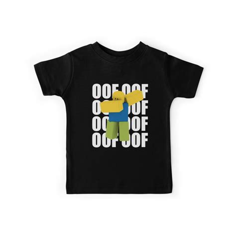 Roblox Oof Dabbing Dab Meme Funny Noob Gamer Ts Idea Kids T Shirt