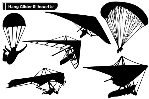 Parachute Skydiving Silhouettes Vector Graphic By Vectbait · Creative