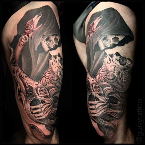 Grim Reaper Half Sleeve Tattoo Designs