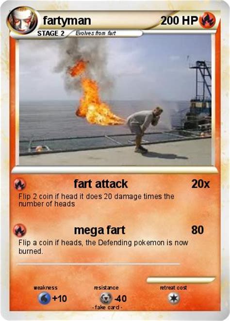 pokémon fartyman fart attack my pokemon card
