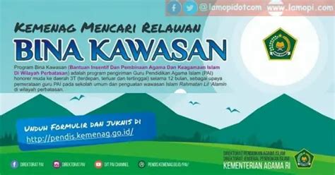 Loker semarang, sekolah menengah kejuruan bina nusantara yang beralamat di semarang, merupakan salah satu ruang lingkup pekerjaan : Juknis Program Bina Kawasan Kemenag RI Tahun 2021 - Lamopi.com