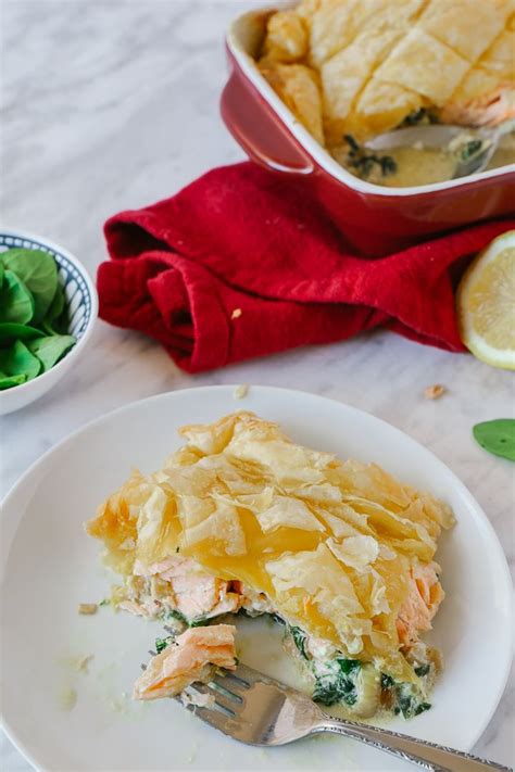 Salmon And Spinach Bake With Puff Pastry Bon Appéteat Lunch And Dinner
