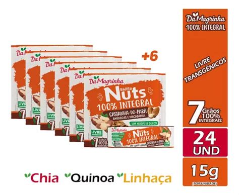 Barras Cereal Nuts Castanha Do Para Da Magrinha Atacado MercadoLivre