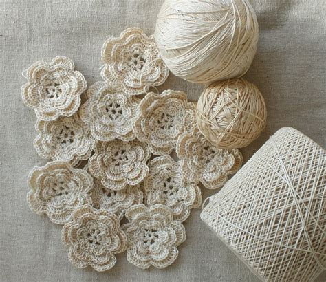 Wild Rose Vintage Crochet Flowers And Rick Rack Roses