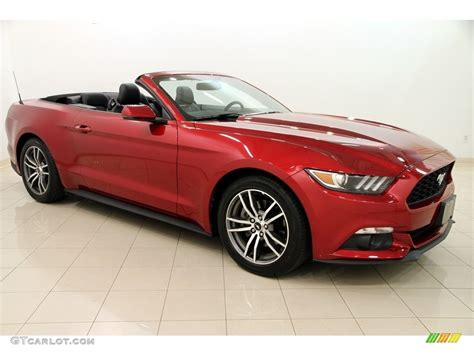 2016 Ruby Red Metallic Ford Mustang Ecoboost Premium Convertible