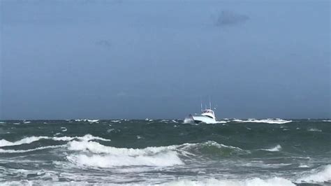 Boat Damaged By Rough Seas YouTube