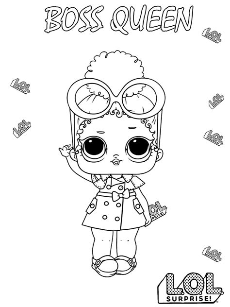 Boss Queen Lol Surprise Coloring Page Download Print Or Color Online