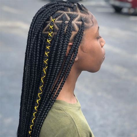 This protective style looks just like standard twist braids which make them so much fun to style. 9 Wonderful kids knotless box braids with beads undefined in 2020 | Braids with curls, African ...