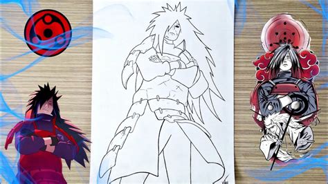 Comment Dessiner Madara Uchiha 201 Tape Par 201 Tape Youtube