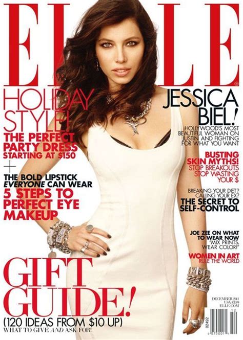 Jessica Biel Elle December 2011 Star Style