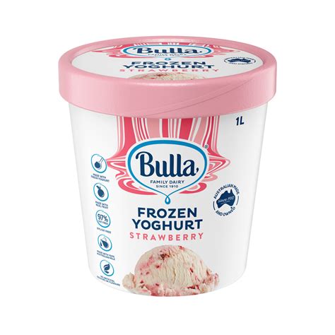 Bulla Frozen Yoghurt Tub 1l Strawberry Bulla