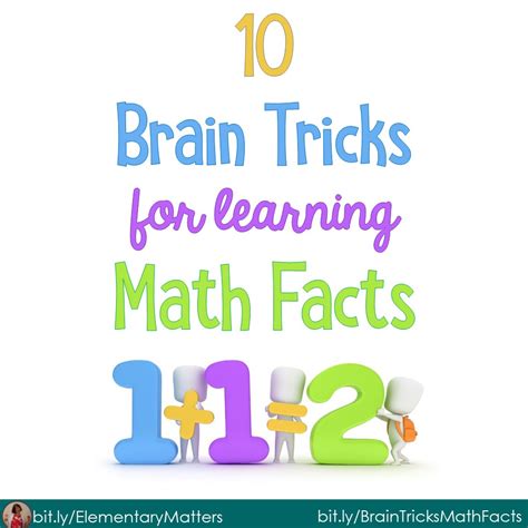Elementary Matters Ten Brain Tricks For Learning Math Facts