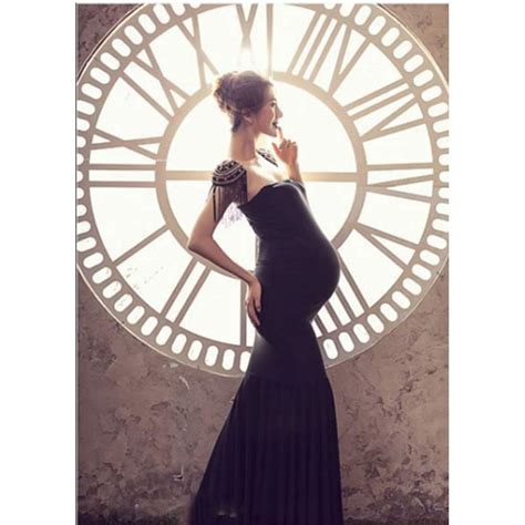 Black Maternity Dress Maternity Photography Props In Dresses From