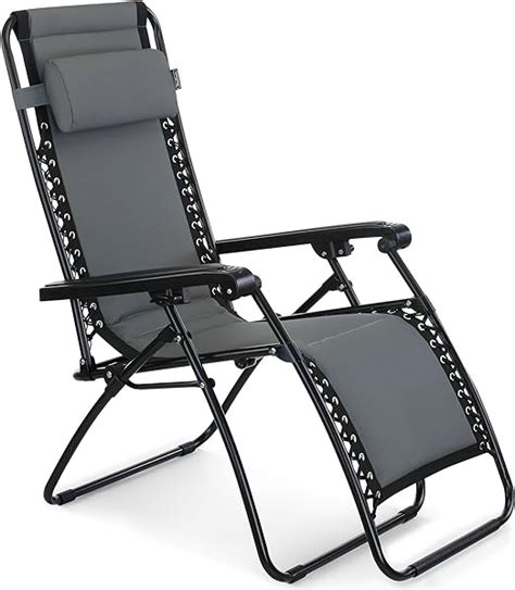Vonhaus Premium Padded Zero Gravity Chair Heavy Duty Textoline