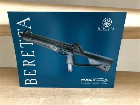 Beretta Mx Storm Submachine Gun Brochure Ebay
