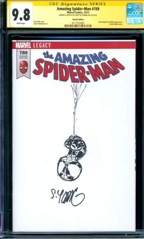 Upside Down Spider Man Sketch On ASM 789 Blank Cover In Daniel