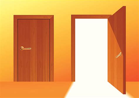 'one door closed, another opened, and i fell right out the window.' Closing Door Clip Art, Vector Images & Illustrations - iStock