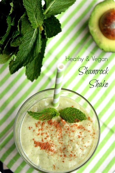 Healthy Shamrock Shake Recipe Shake Recipes Vegan Smoothies Vegan