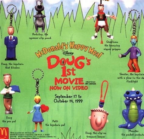 Mcdonalds Happy Meal Toys 1999 Dougs First Movie Kids Time