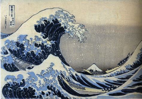 Hokusai Great Wave Woodblock Print Ukiyo E Painting Frames Painting