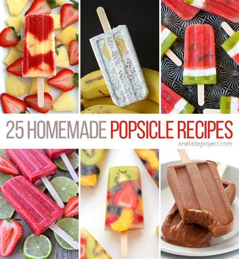25 Best Homemade Popsicle Recipes Homemade Popsicles Popsicle